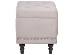 Velvet Footstool With Storage Salmon Pink LORETTO -Furniture Store undef src sa picid 844083 type whitesh image