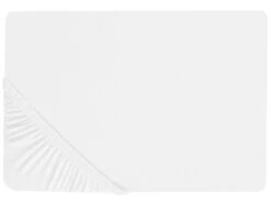 Cotton Fitted Sheet White JANBU Various Sizes