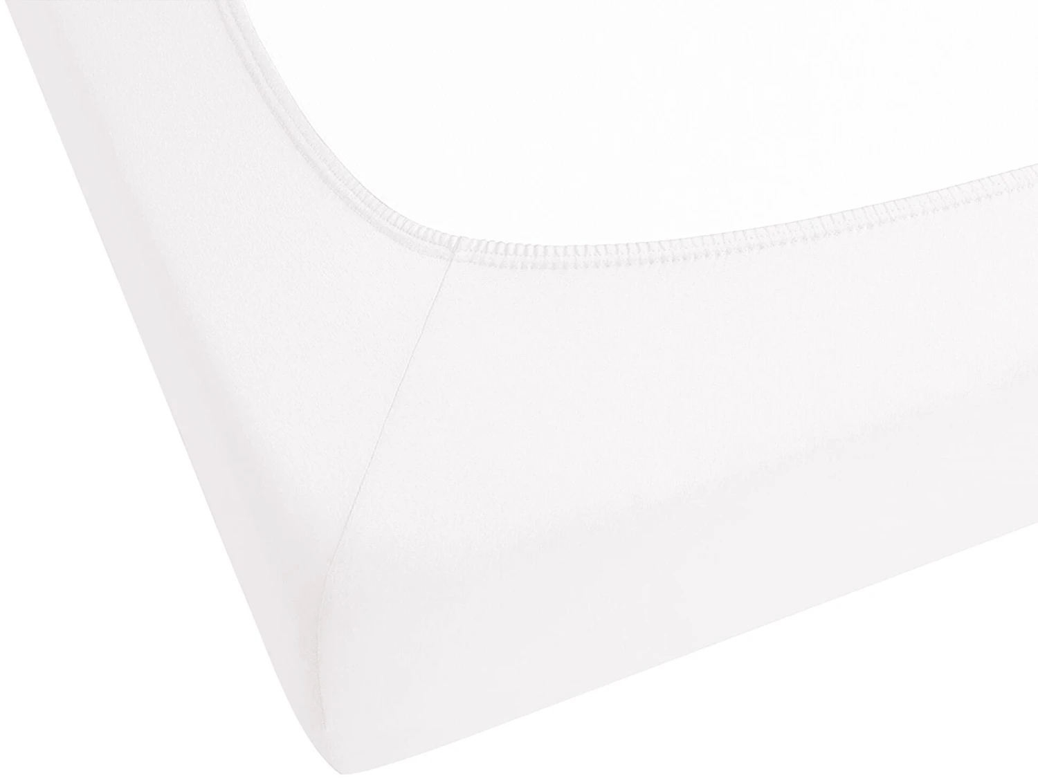 Cotton Fitted Sheet White JANBU Various Sizes - Image 4