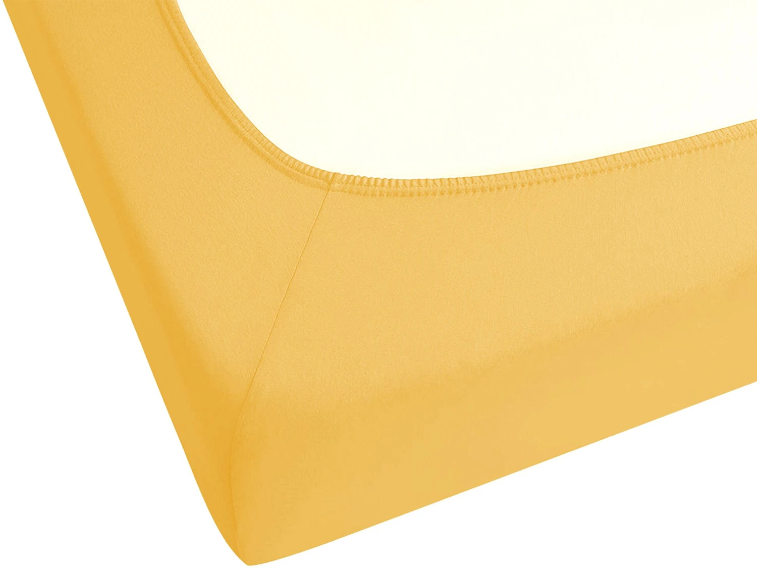 Cotton Fitted Sheet Mustard JANBU Various Sizes - Image 4