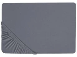 Cotton Fitted Sheet Dark Grey JANBU Various Sizes