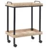 Metal Kitchen Trolley Light Wood With Black TAGGIO -Furniture Store undef src sa picid 845455 type whitesh image