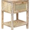 Rattan 1 Drawer Bedside Table Light Wood ESTO -Furniture Store undef src sa picid 845544 type whitesh image
