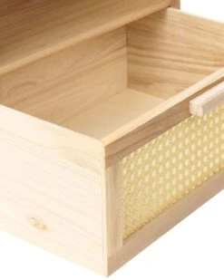 Rattan 1 Drawer Bedside Table Light Wood SENEY -Furniture Store undef src sa picid 845557 type whitesh image