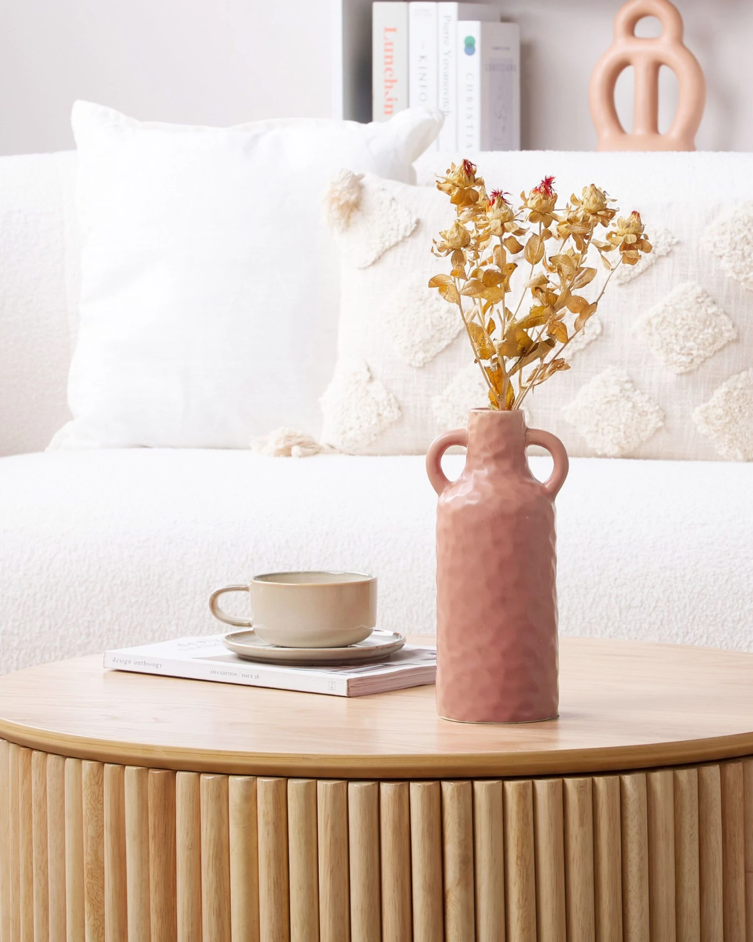 Storage Coffee Table Light Wood KIRKWOOD - Image 3