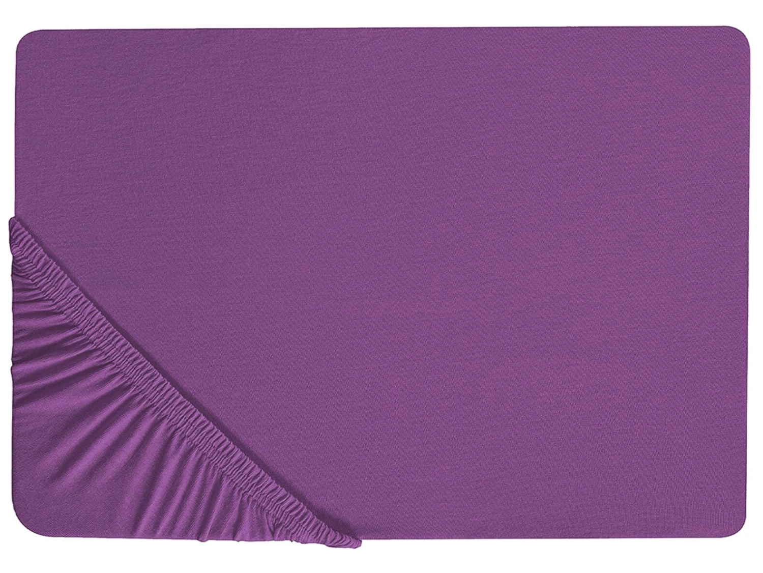 Cotton Fitted Sheet Purple JANBU Various Sizes