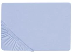 Cotton Fitted Sheet Blue JANBU Various Sizes