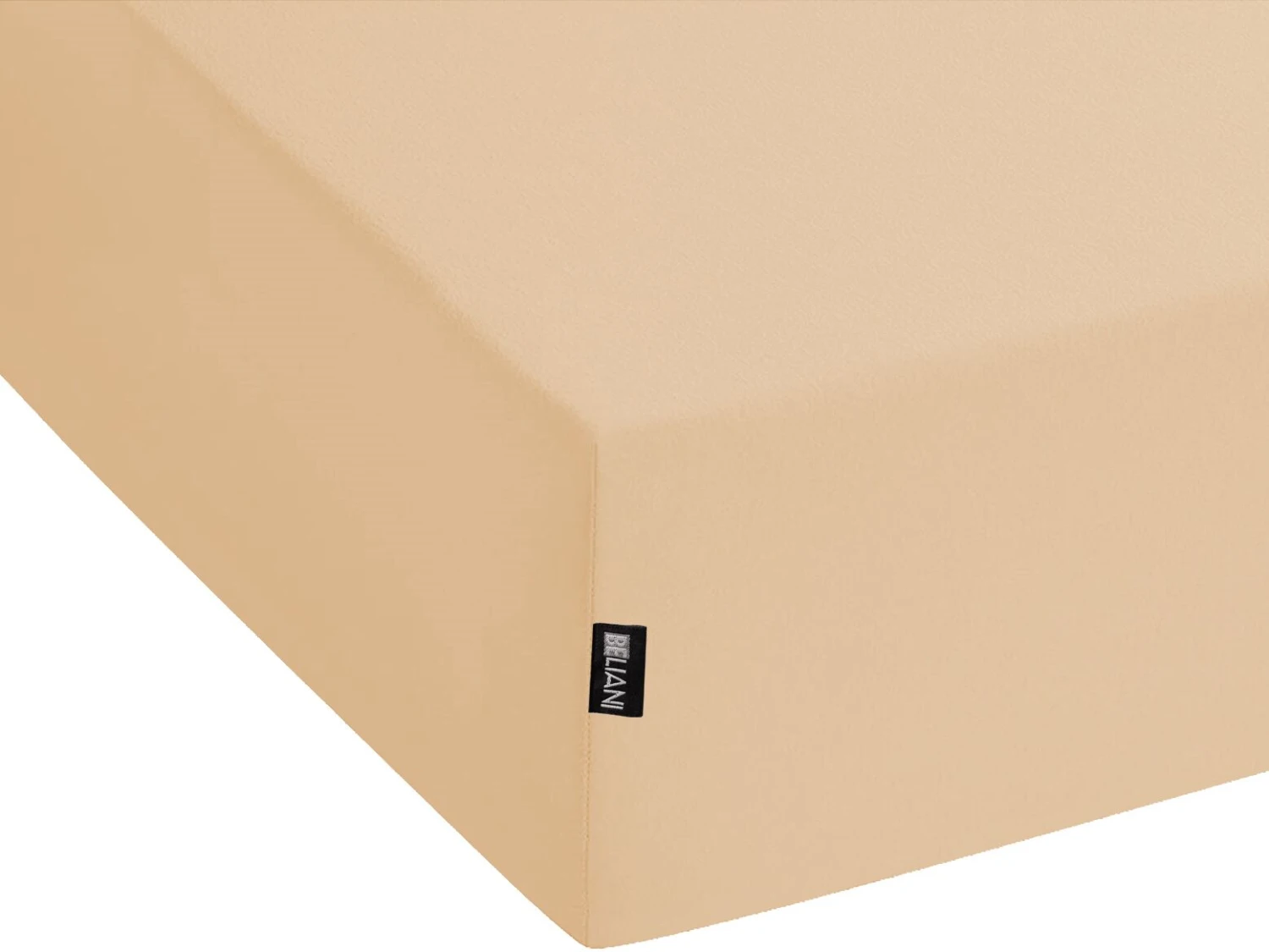 Cotton Fitted Sheet Light Brown JANBU Various Sizes - Image 3