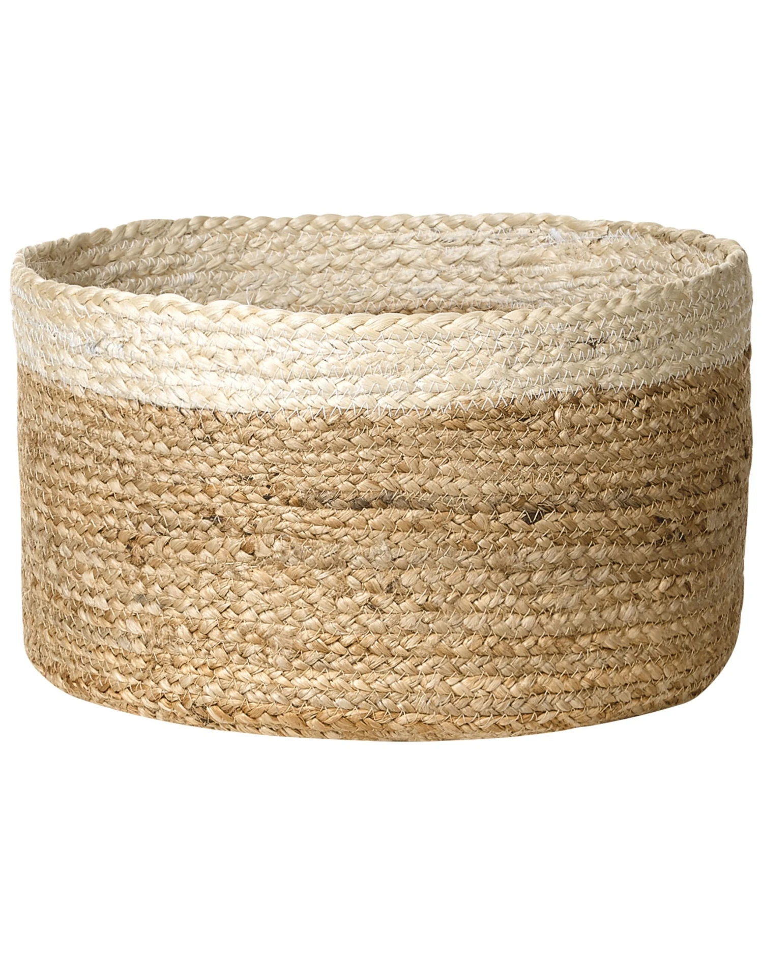 Set Of 3 Jute Baskets Natural And Beige TAJORI - Image 3