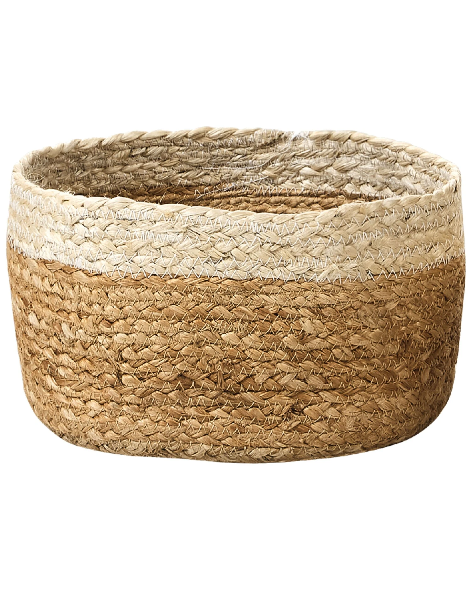 Set Of 3 Jute Baskets Natural And Beige TAJORI - Image 5