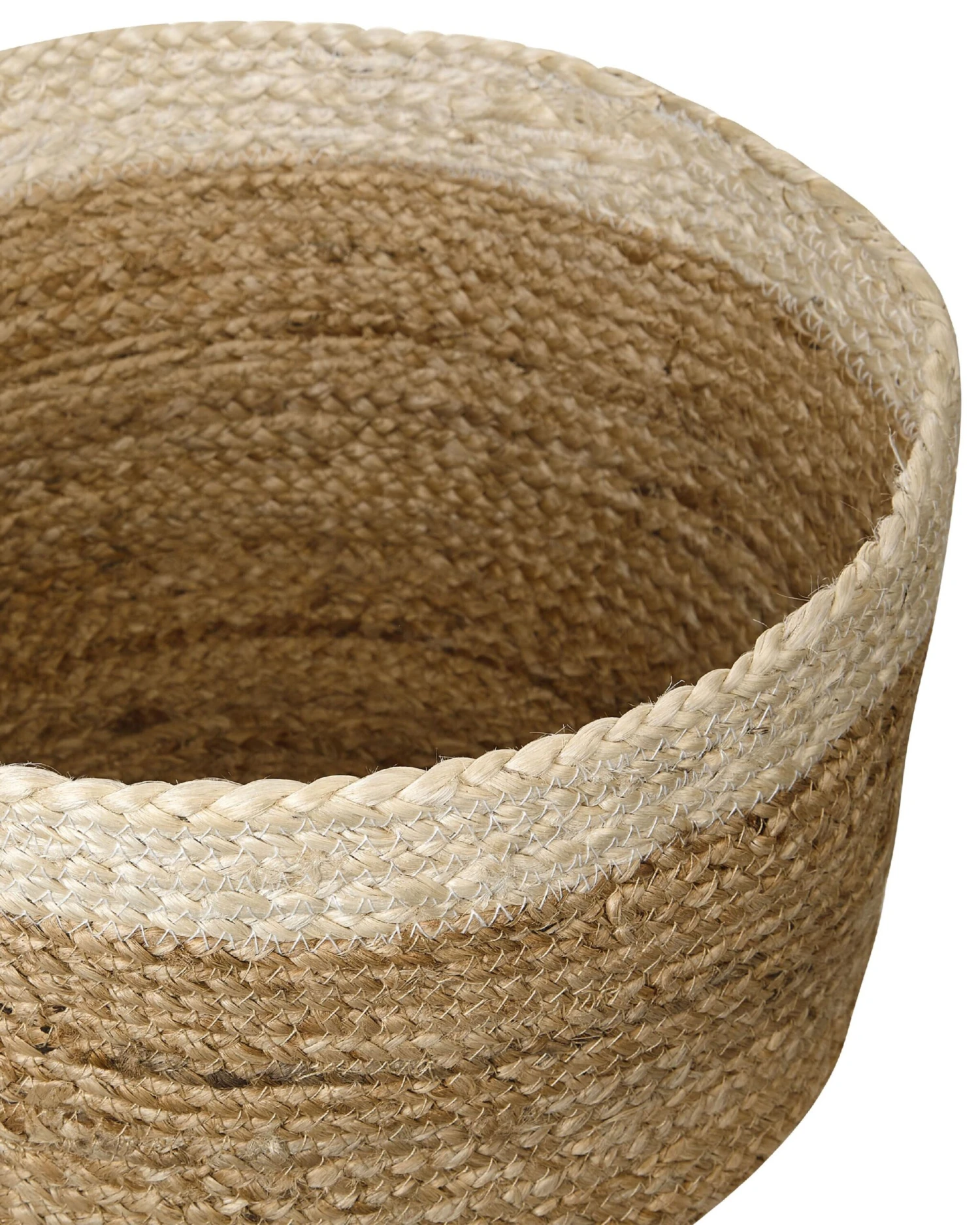 Set Of 3 Jute Baskets Natural And Beige TAJORI - Image 7