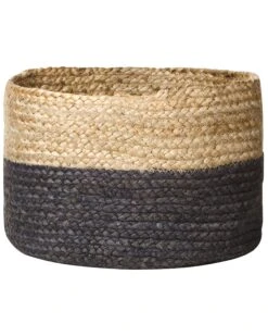Set Of 3 Jute Baskets Natural And Black JABAR -Furniture Store undef src sa picid 846353 type whitesh image