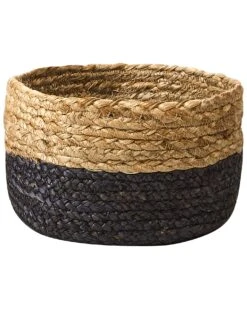 Set Of 3 Jute Baskets Natural And Black JABAR -Furniture Store undef src sa picid 846356 type whitesh image