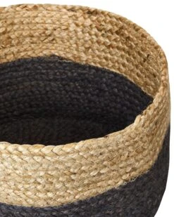 Set Of 3 Jute Baskets Natural And Black JABAR -Furniture Store undef src sa picid 846357 type whitesh image