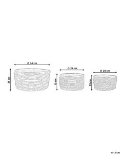Set Of 3 Jute Baskets Natural And Black JABAR -Furniture Store undef src sa picid 846359 type whitesh image