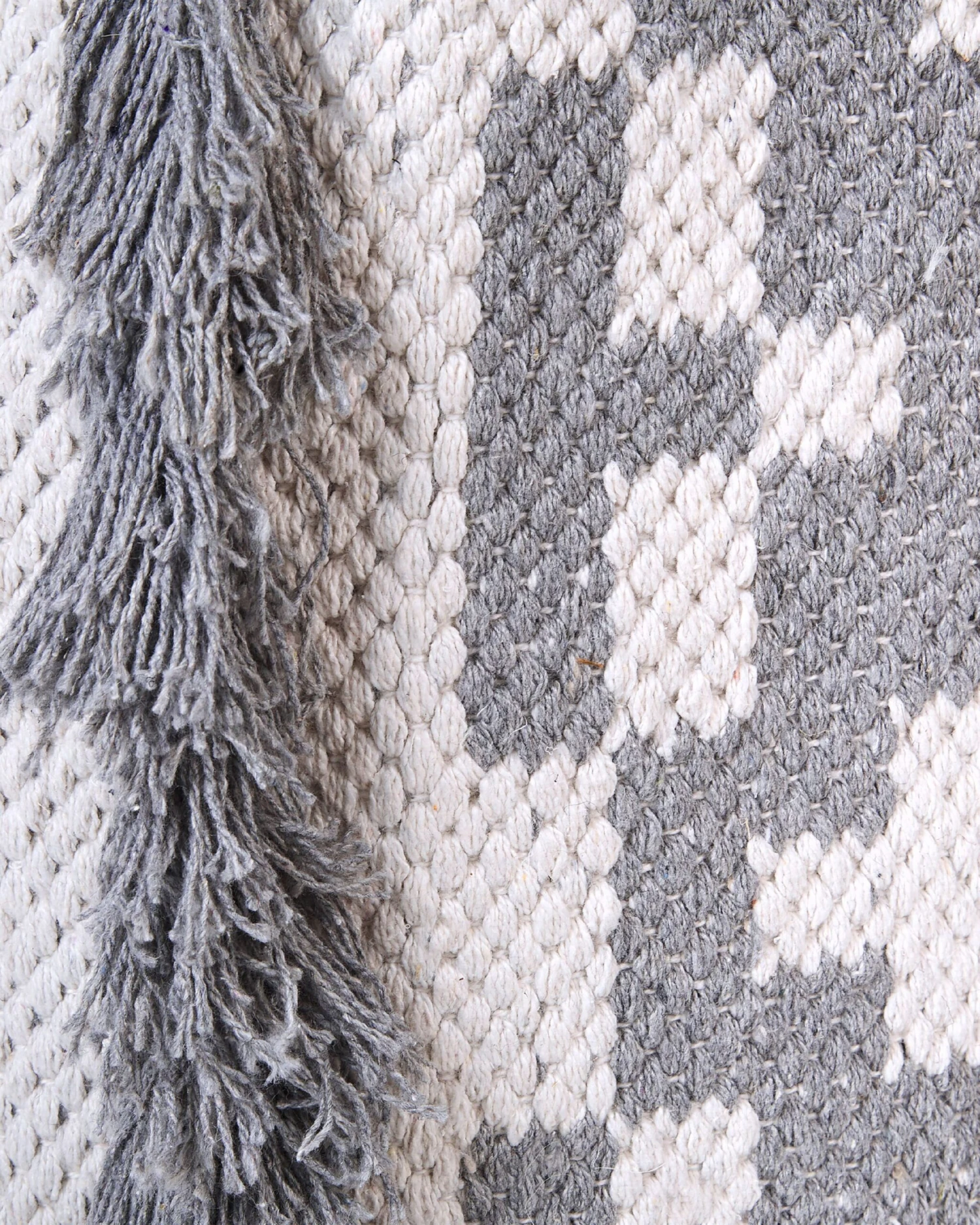 Set Of 2 Cotton Baskets Off-White And Grey KALAI - Image 6