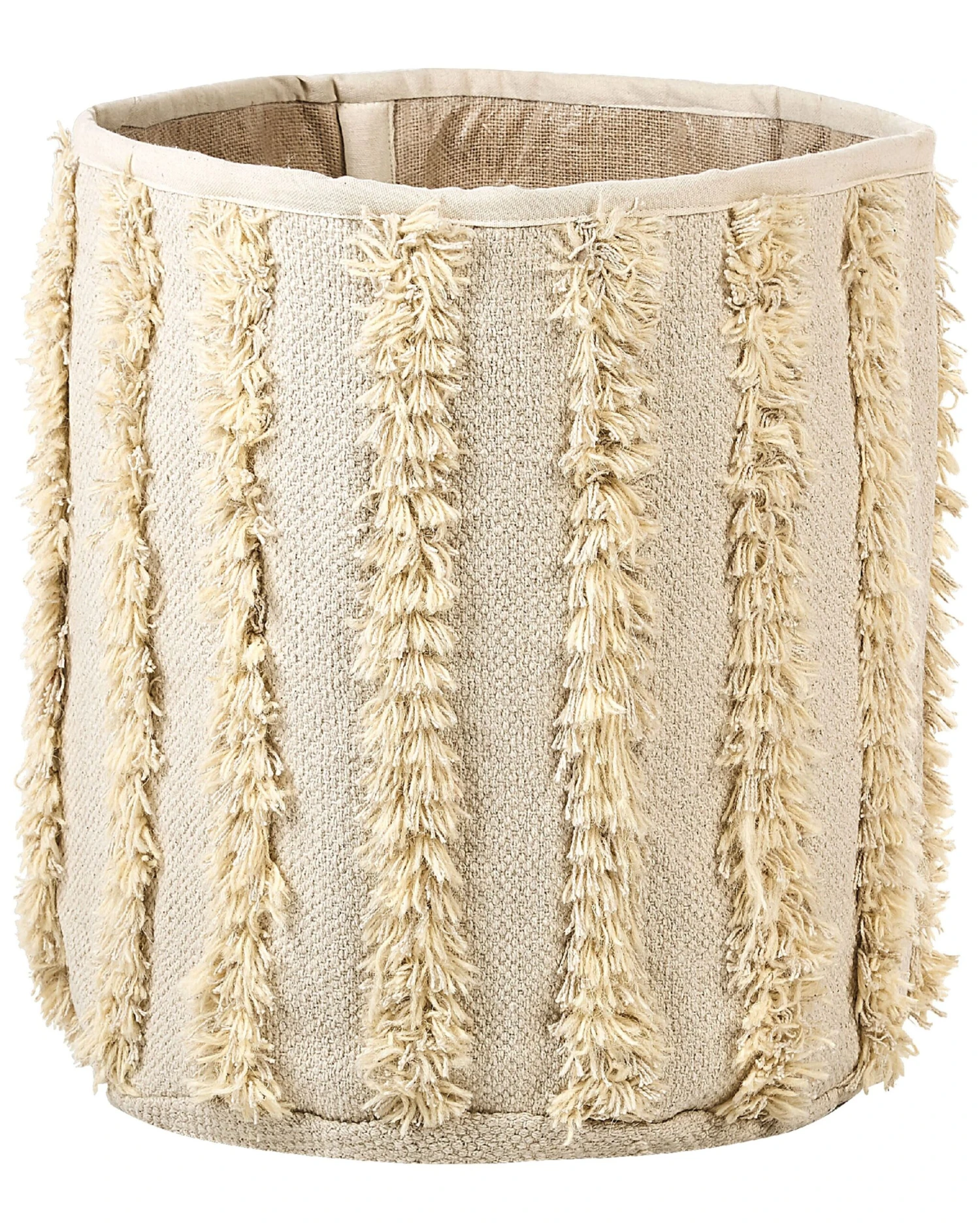 Set Of 2 Cotton Baskets Beige KAKKI - Image 3