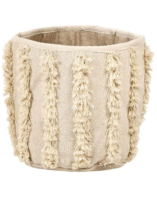 Set Of 2 Cotton Baskets Beige KAKKI - Image 4