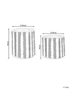 Set Of 2 Cotton Baskets Beige KAKKI -Furniture Store undef src sa picid 846398 type whitesh image