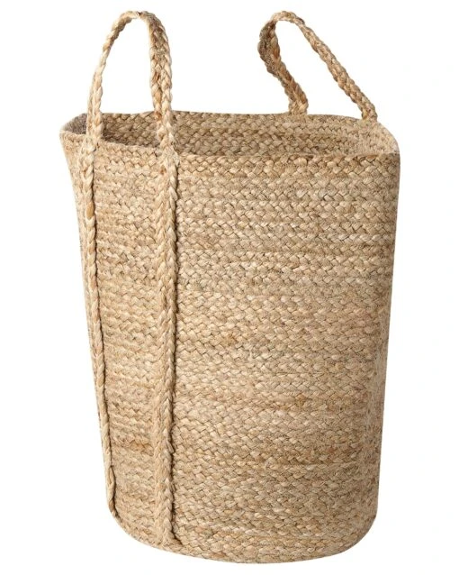 Set Of 2 Jute Baskets Natural ORNACH - Image 4