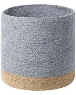 Set Of 3 Cotton Baskets Grey And Beige BASIMA -Furniture Store undef src sa picid 846445 type whitesh image
