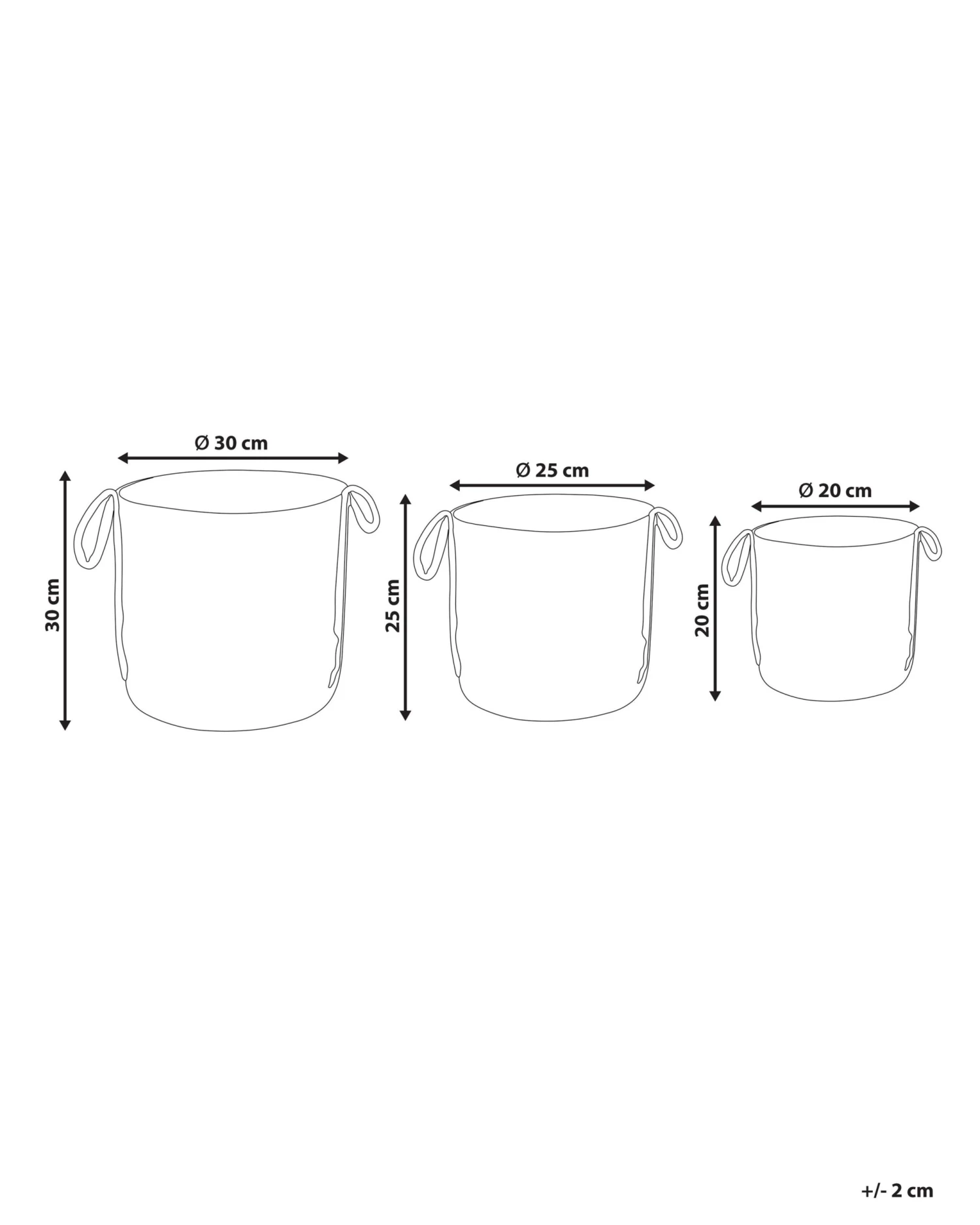 Set Of 3 Jute Baskets Natural WADH - Image 6