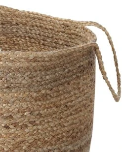 Set Of 2 Jute Baskets White And Beige GAJAR -Furniture Store undef src sa picid 846473 type whitesh image