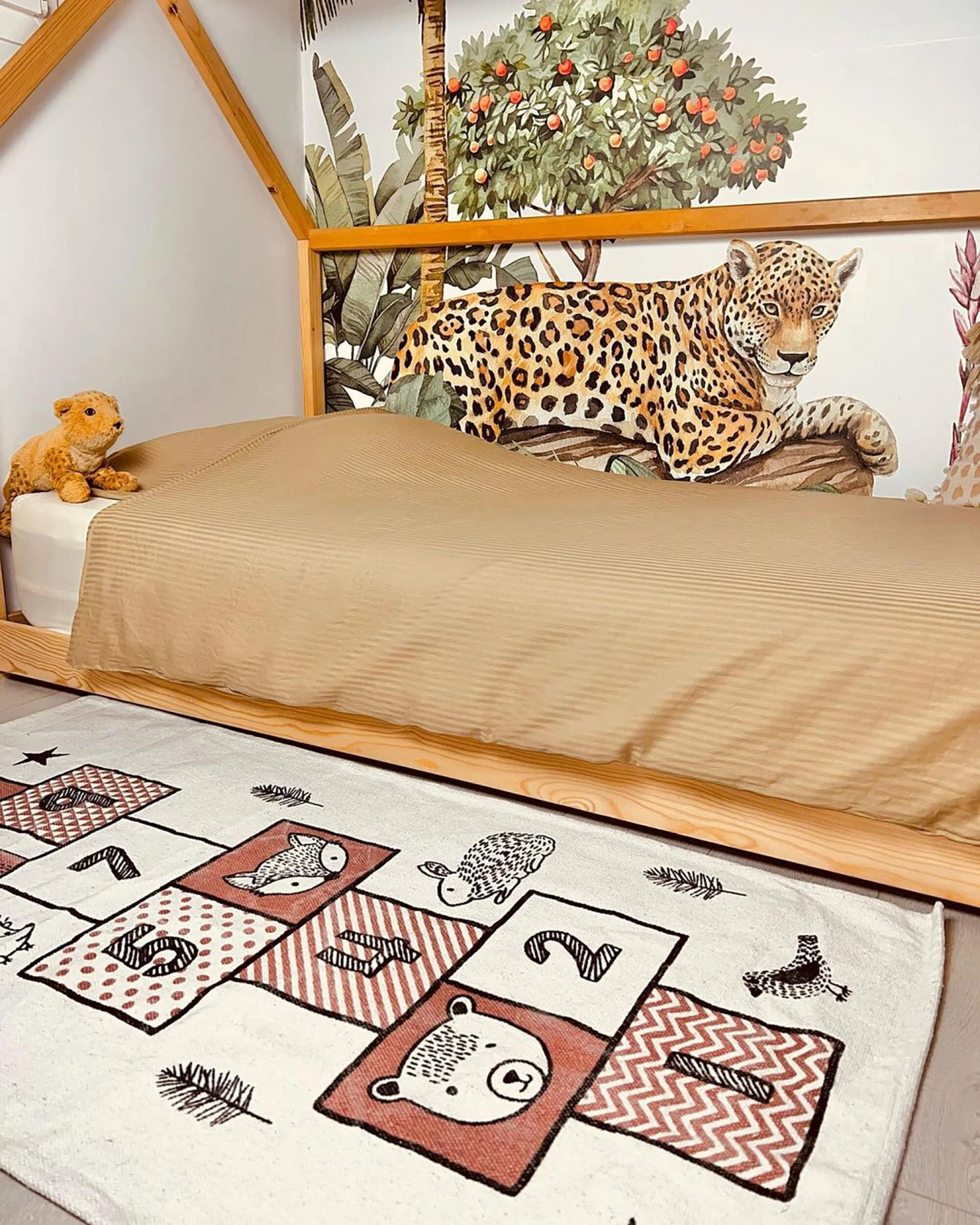 Cotton Kids Rug Hopscotch Print 70 X 140 Cm Pink RAIPUR - Image 3