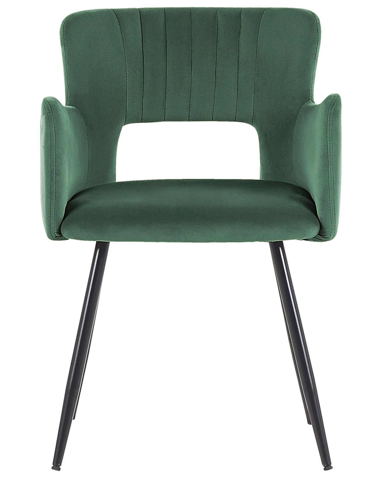 Set Of 2 Velvet Dining Chairs Dark Green SANILAC - Image 3