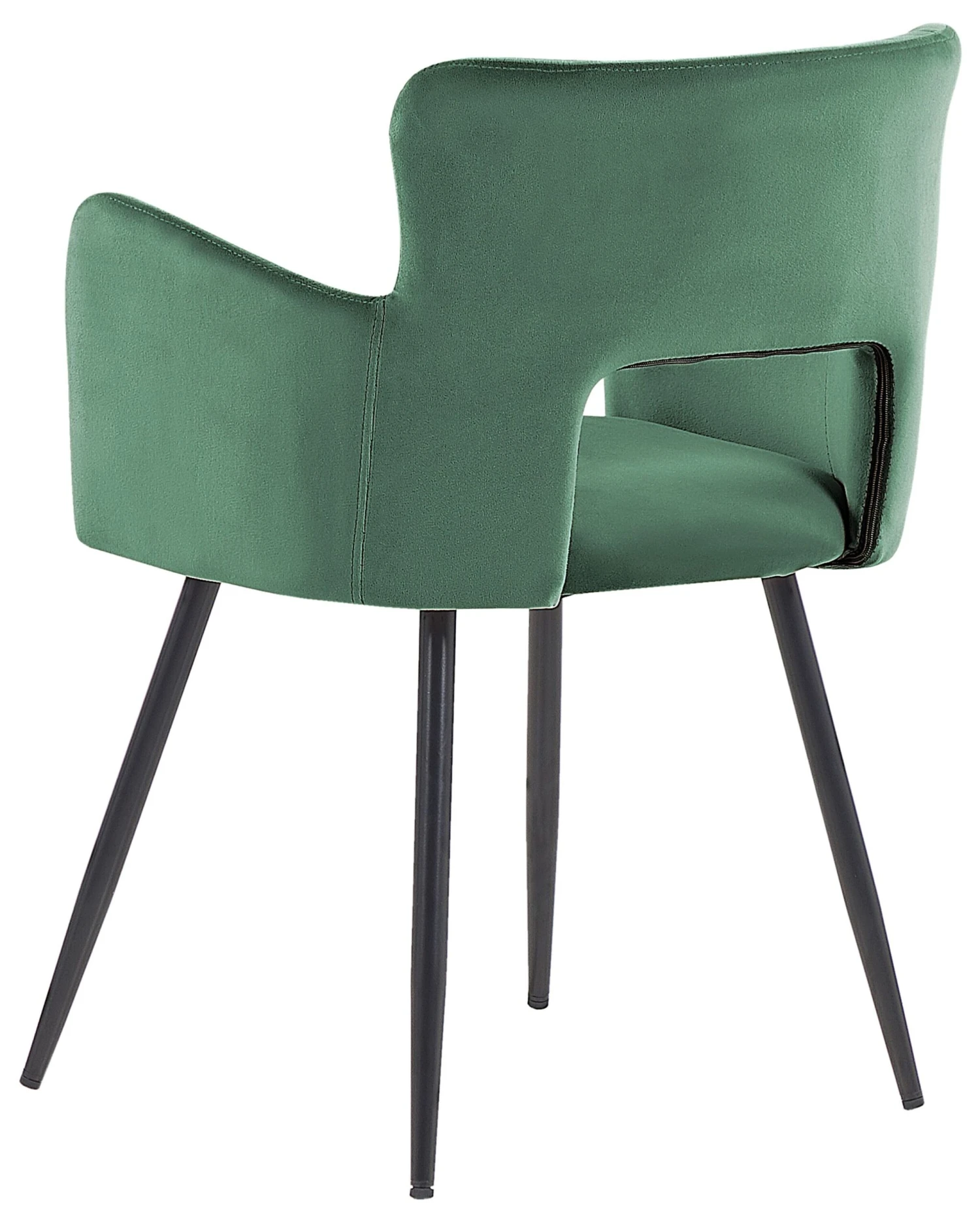 Set Of 2 Velvet Dining Chairs Dark Green SANILAC - Image 5