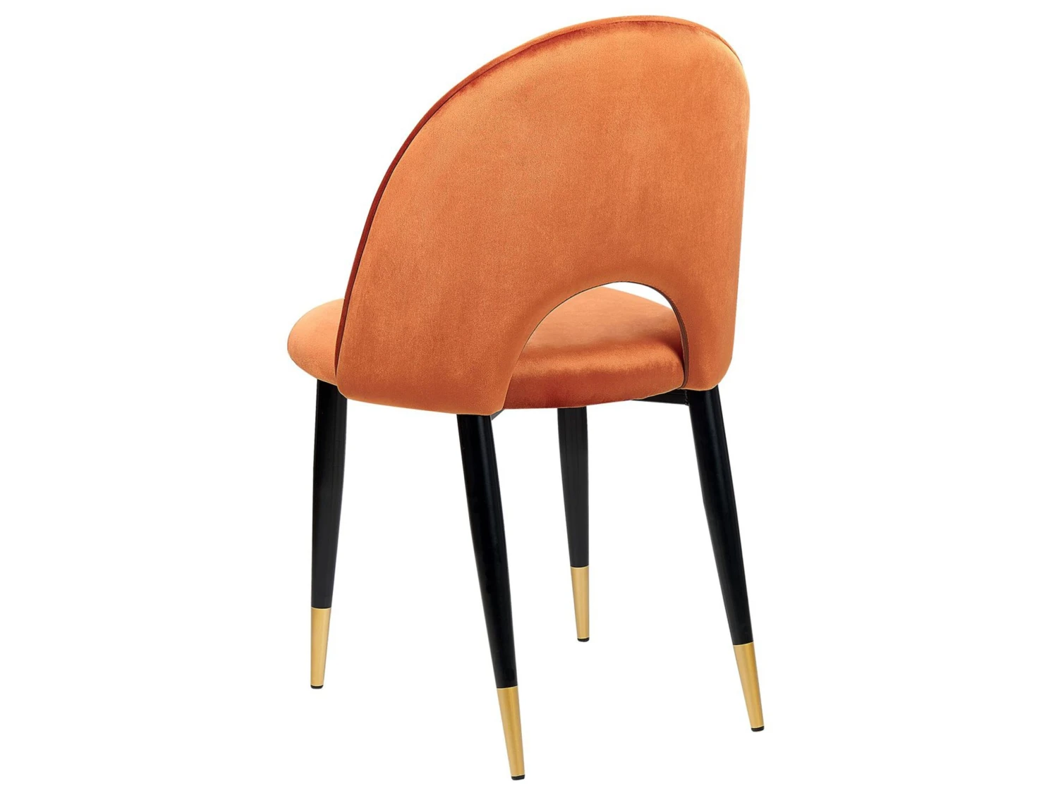 Set Of 2 Velvet Dining Chairs Orange MAGALIA - Image 5