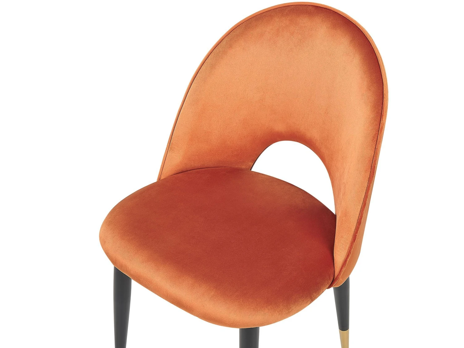 Set Of 2 Velvet Dining Chairs Orange MAGALIA - Image 6