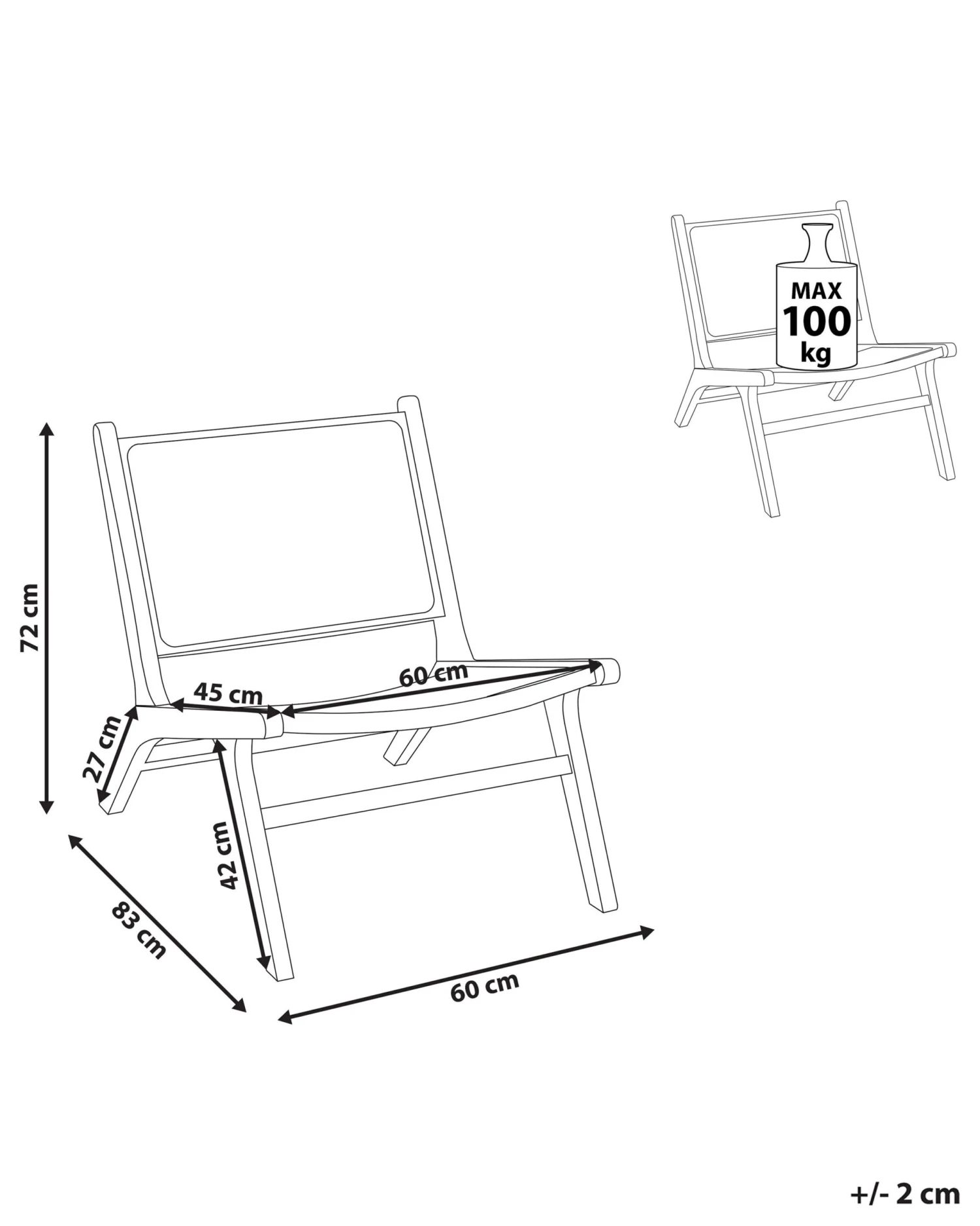 Wooden Chair With Rattan Braid Light Wood MIDDLETOWN - Image 9
