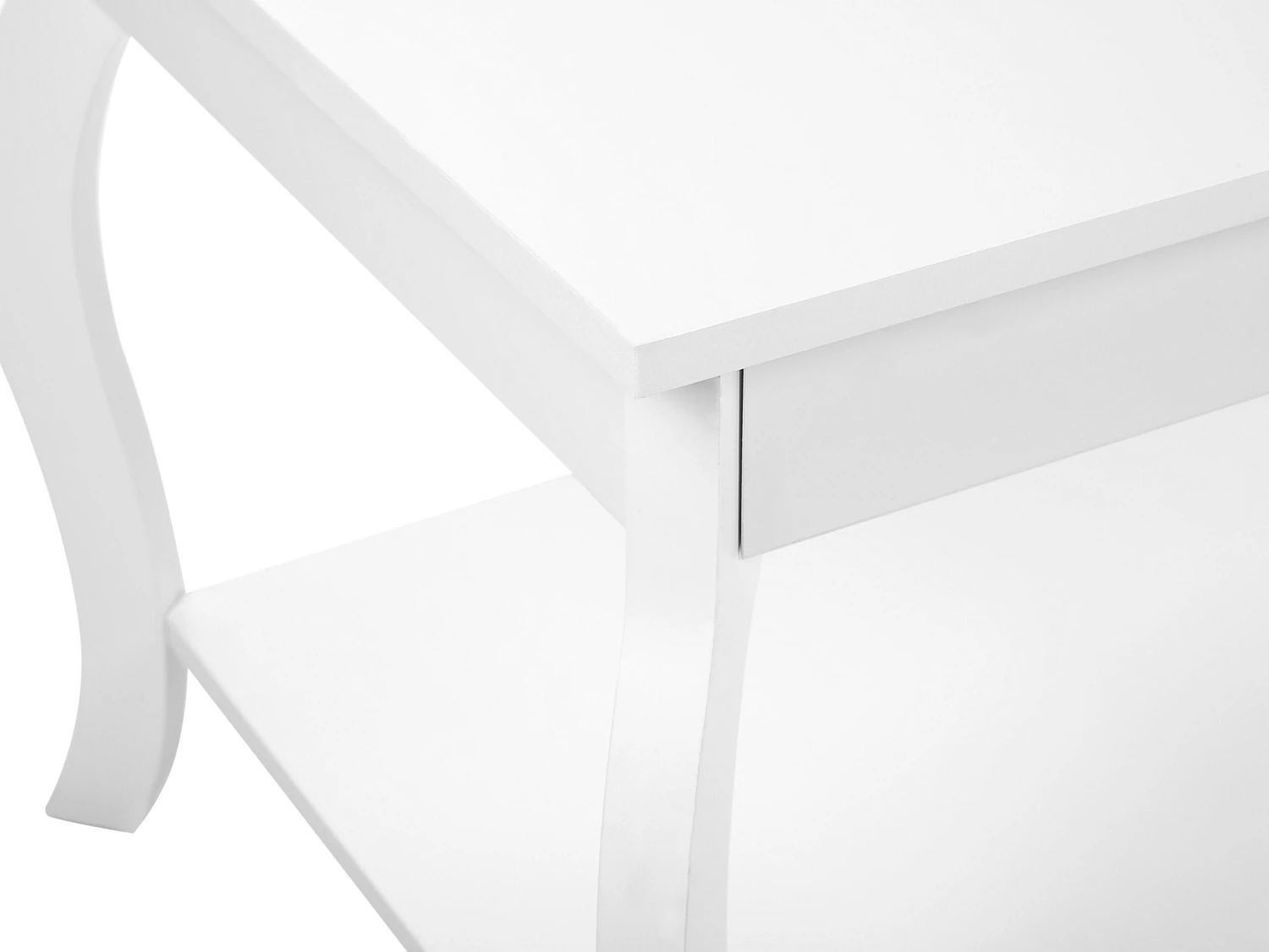 Coffee Table With Shelf White HARTFORD - Image 4