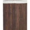 Bamboo Basket With Lid Dark Wood MATARA