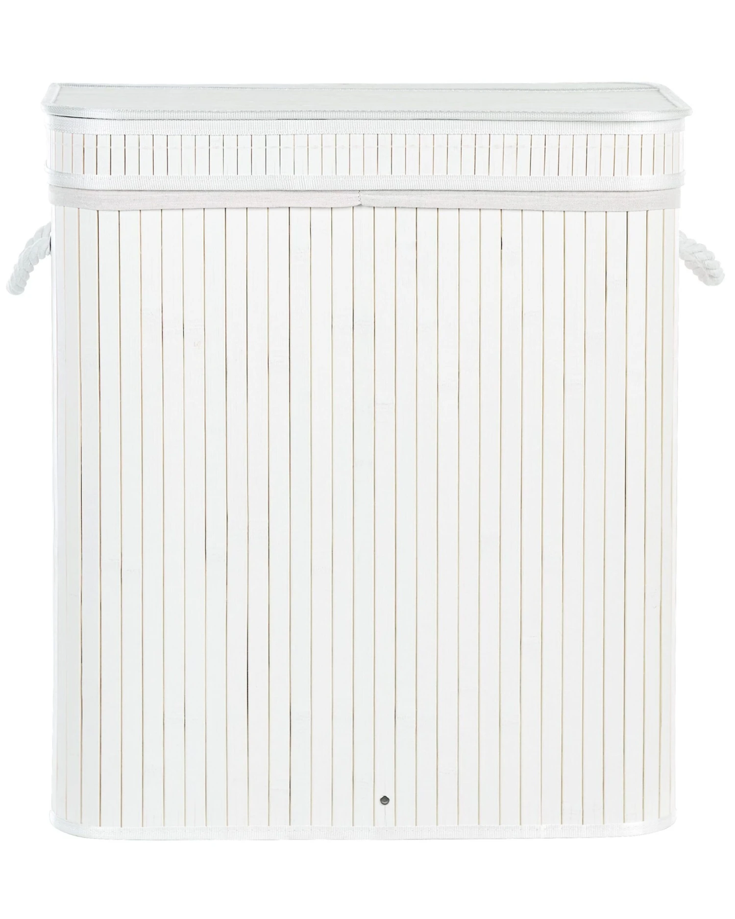 Bamboo Basket With Lid White KALTHOTA - Image 3