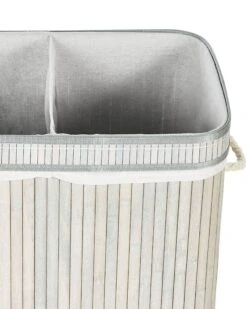 Bamboo Basket With Lid Grey KALTHOTA -Furniture Store undef src sa picid 849167 type whitesh image