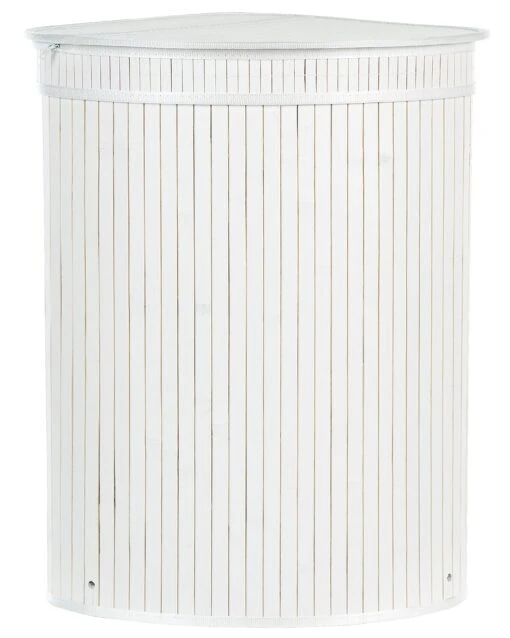 Bamboo Basket With Lid White BADULLA