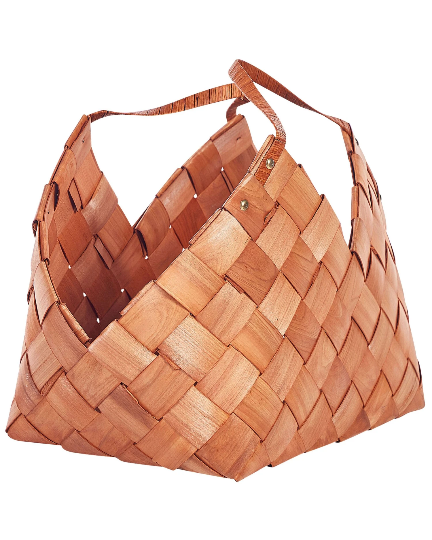 Wooden Basket Natural QARA - Image 3