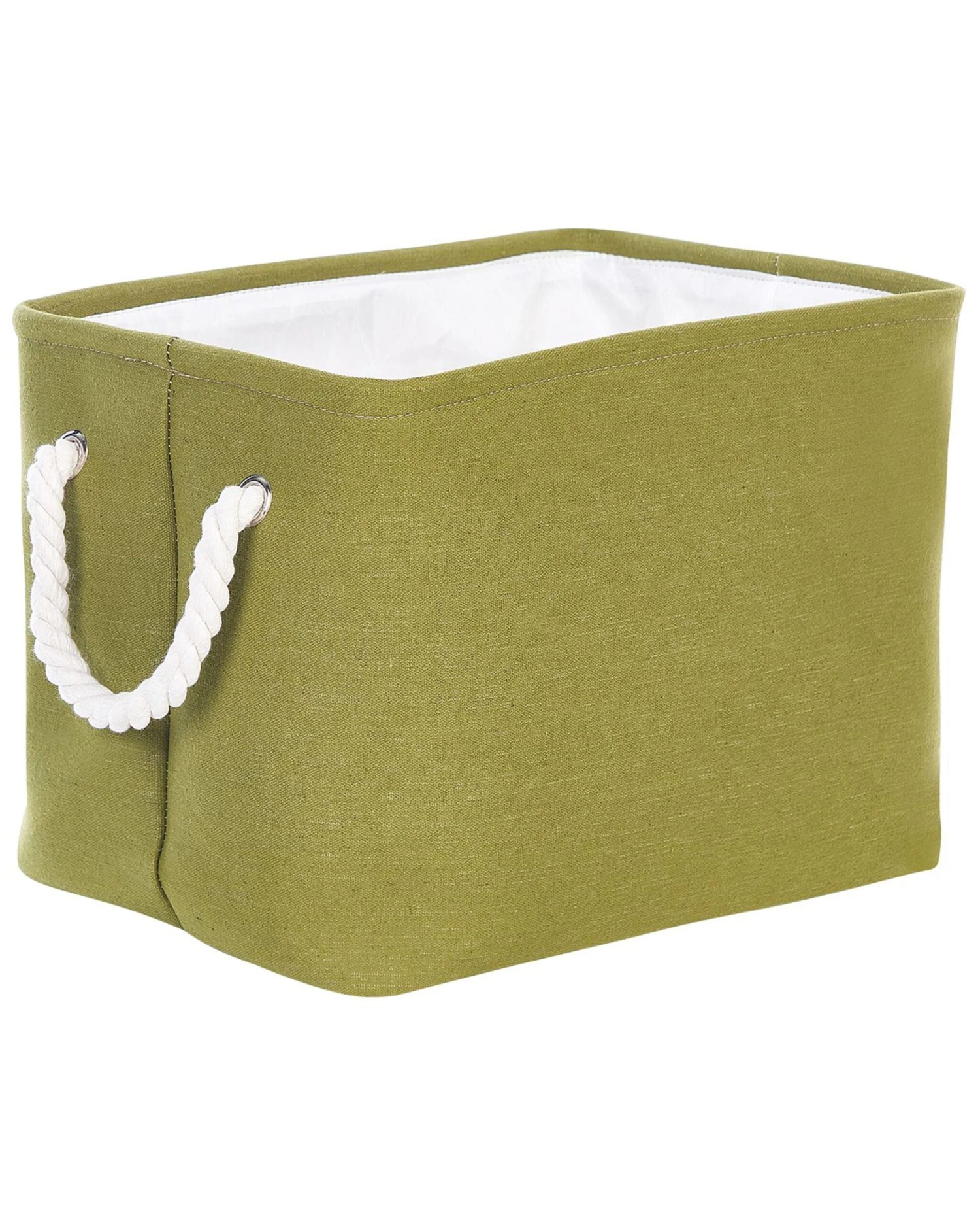 Set Of 3 Fabric Baskets Green DARQAB - Image 5