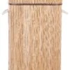 Bamboo Basket With Lid Light Wood KALUTARA