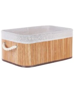 Set Of 5 Bamboo Baskets Light Wood TALPE -Furniture Store undef src sa picid 849941 type whitesh image