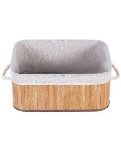 Set Of 5 Bamboo Baskets Light Wood TALPE -Furniture Store undef src sa picid 849945 type whitesh image