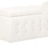 Boucle Storage Ottoman White MICHIGAN -Furniture Store undef src sa picid 850149 type whitesh image