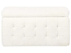 Boucle Storage Ottoman White MICHIGAN -Furniture Store undef src sa picid 850151 type whitesh image