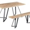 Dining Set Table With Bench Light Wood With Black UPTON -Furniture Store undef src sa picid 851032 type whitesh image