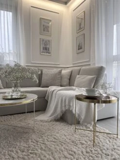 Coffee Table Marble Effect White With Gold QUINCY -Furniture Store undef src sa picid 851712 type whitesh image