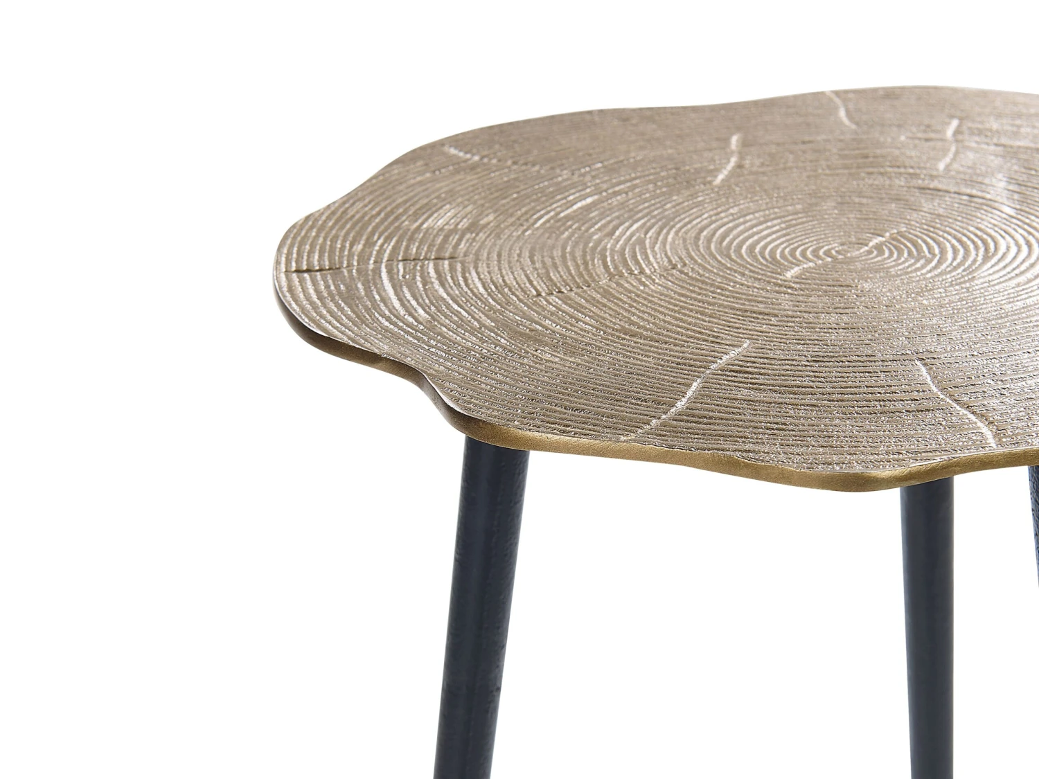 Side Table Gold With Black MUNNAR - Image 3