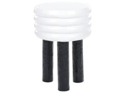 Side Table White And Black KIKIWA