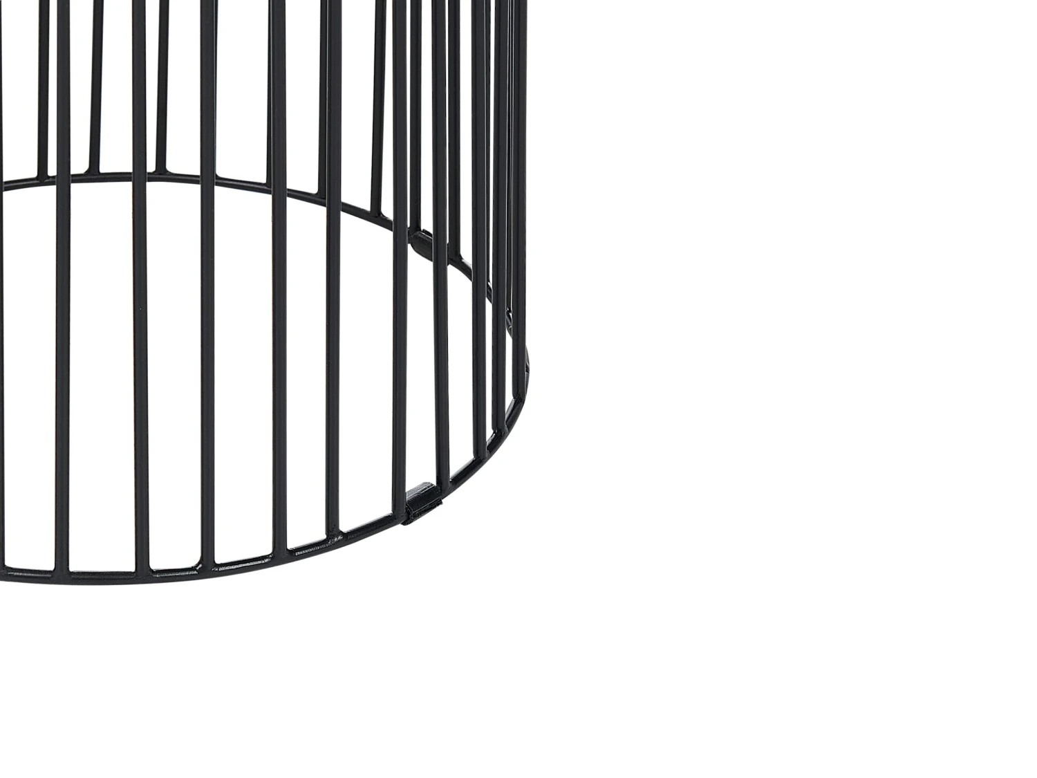 Mango Wood Side Table Light And Black WILLS - Image 4